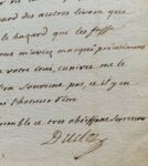 Lettre de l'académicien Charles Pinot Duclos