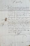 Deux lettres de Louis XIV (secrétaire) écrites du château de Chambord