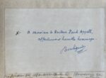 Lettre du mathématicien irlandais Joseph Larmor à Paul Appell