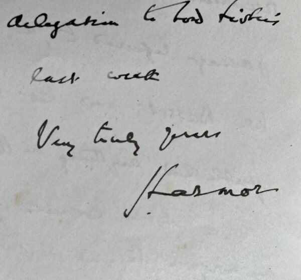 Lettre du mathématicien irlandais Joseph Larmor à Paul Appell