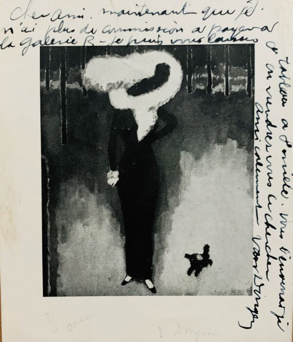 Van Dongen propose la vente de son célèbre tableau La Parisienne (La Dame au chien)