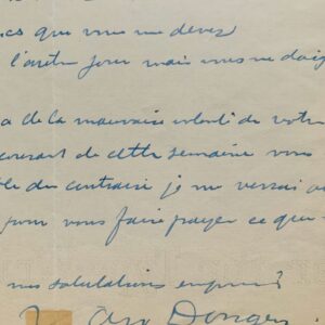 Van Dongen réclâme son dû pour la suite de lithographies "Femmes"