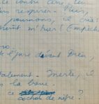 Exceptionnel manuscrit de la traduction par Boris Vian d'une nouvelle de l'écrivain afro-américain Richard Wright
