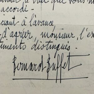 Bernard Buffet vend sa propriété de Domont et s'installe au château l'Arc, en Provence