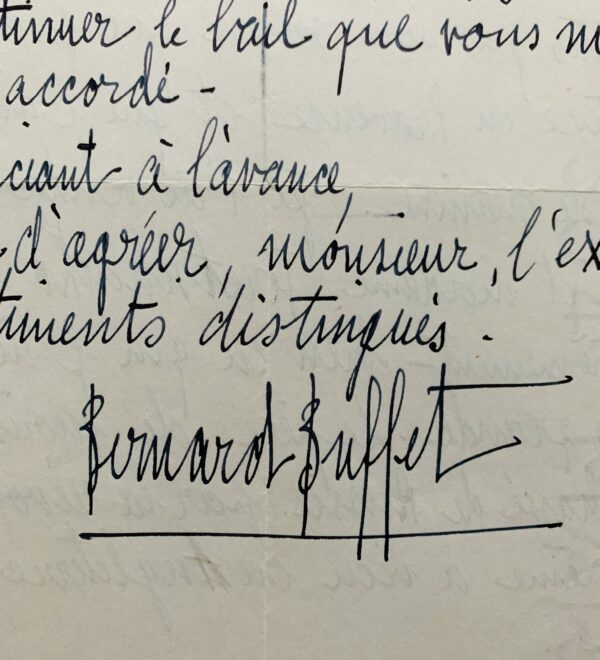 Bernard Buffet vend sa propriété de Domont et s'installe au château l'Arc, en Provence