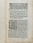 Ordonnance (imprimée) d'Henri III sur le port des vêtements des luxe et des bijoux