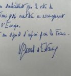 Les souhaits de Valéry Giscard d'Estaing pour l'élection européenne du 17 juin 1984