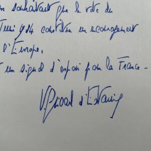 Les souhaits de Valéry Giscard d'Estaing pour l'élection européenne du 17 juin 1984