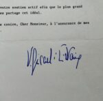 Lettre de Valéry Giscard d'Estaing écrite entre les deux tours de l'élection présidentielle de 1981