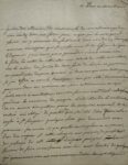 Lettre de Michel Etienne Le Peletier de Saint-Fargeau, père du révolutionnaire