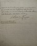 Lettre de Michel Etienne Le Peletier de Saint-Fargeau, père du révolutionnaire