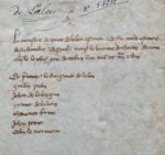 Revue d'hommes en armes du vicomte de Thouars en 1386