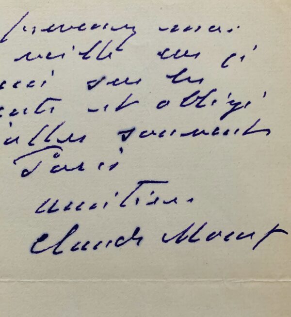 Claude Monet préfère ne pas montrer ses tableaux de la Creuse à Rodin