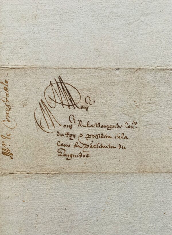 Trois lettres du connétable de Montmorency