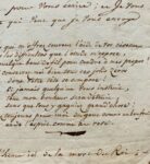 Très rare lettre d'Antoine de Rivarol évoquant la mort de Louis XVI