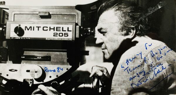 Photographie dédicacée de Federico Fellini