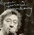 Belle photographie dédicacée de Serge Gainsbourg