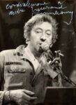 Belle photographie dédicacée de Serge Gainsbourg