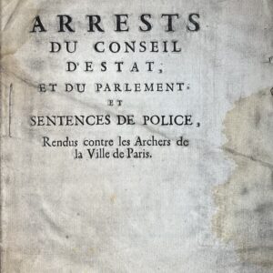 Des archers condamnés à payer la taxe des lanternes, à Paris, au XVIIe siècle