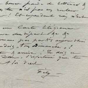 Félicien Rops convie un ami à une partie de campagne en Essonne pour saluer Hugo et Sand