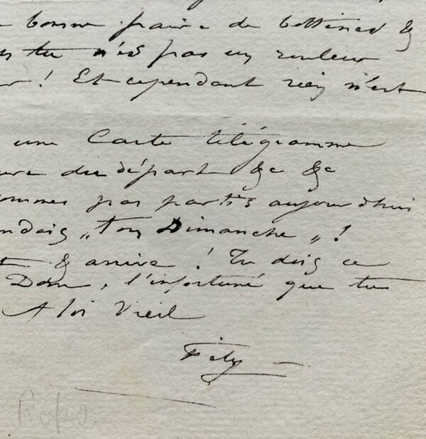 Félicien Rops convie un ami à une partie de campagne en Essonne pour saluer Hugo et Sand