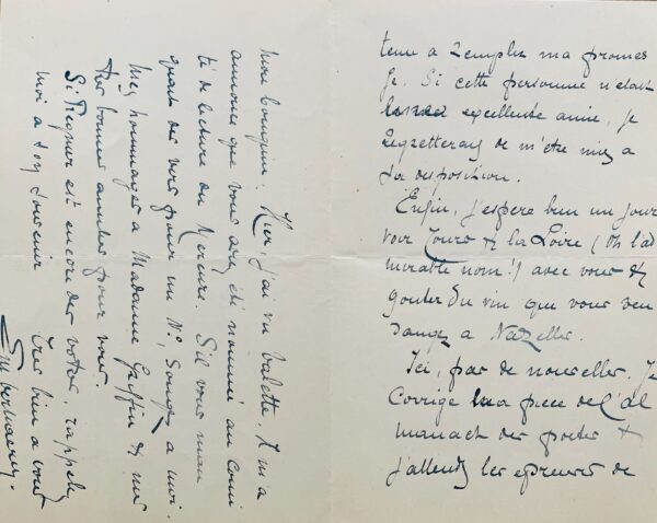 2 belles lettres d'Émile Verhaeren à Francis Vielé-Griffin