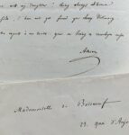 Lettre familiale du botaniste Adrien de Jussieu
