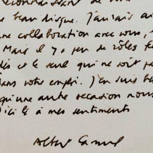 Albert Camus distribue les rôles des Possédés