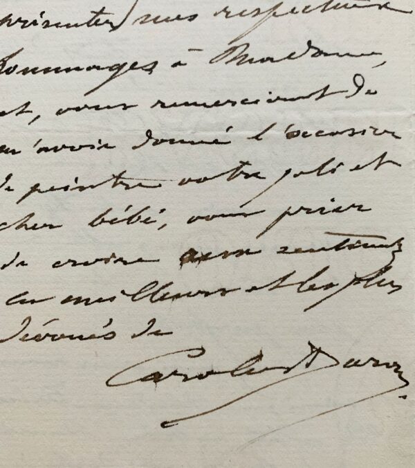 Carolus-Duran confus par l'accueil enthousiaste fait à son portrait de bébé