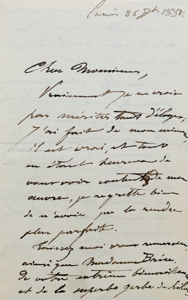 Carolus-Duran confus par l'accueil enthousiaste fait à son portrait de bébé