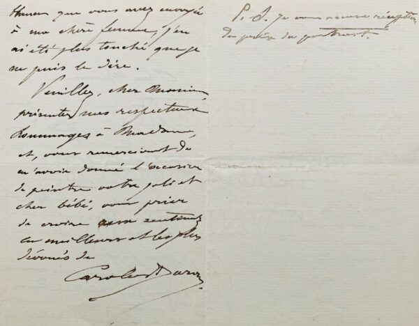 Carolus-Duran confus par l'accueil enthousiaste fait à son portrait de bébé