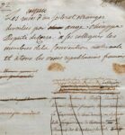 Violent manuscrit de 24 pages d'Ange Chiappe dénonçant Philippe Buonarroti