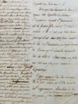 Violent manuscrit de 24 pages d'Ange Chiappe dénonçant Philippe Buonarroti