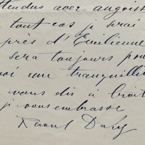 Raoul Dufy s'inquiète pour son épouse Émilienne et attends les événements de la guerre avec angoisse