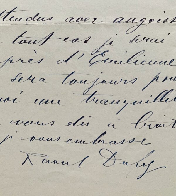 Raoul Dufy s'inquiète pour son épouse Émilienne et attends les événements de la guerre avec angoisse