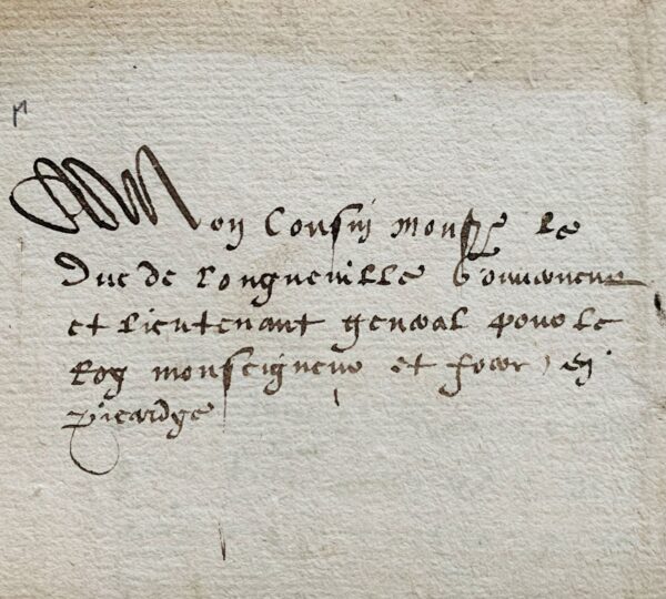 Juin 1572 : le duc d'Anjou, futur Henri III, envoie un renfort de son frère, le roi Charles IX, en Picardie