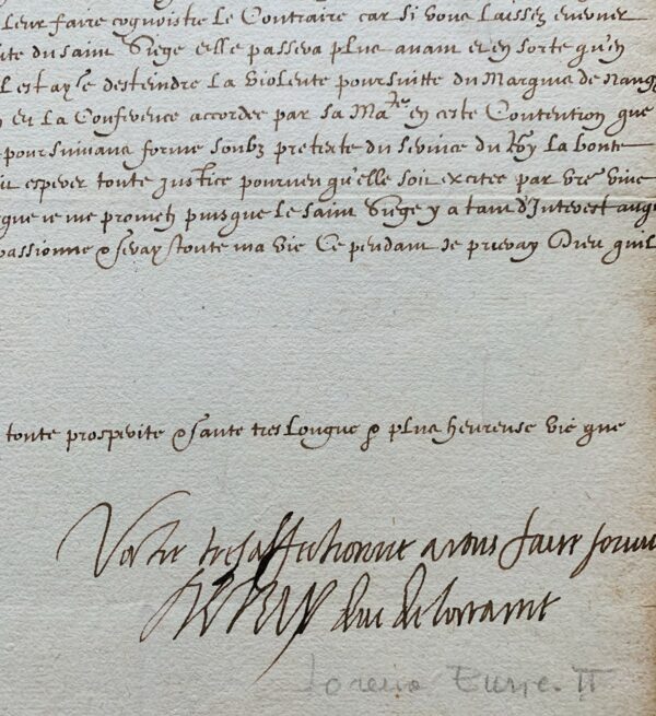 Henri II, duc de Lorraine, intervient auprès du Saint Siège pour l'abbaye d'Écurey (Meuse)