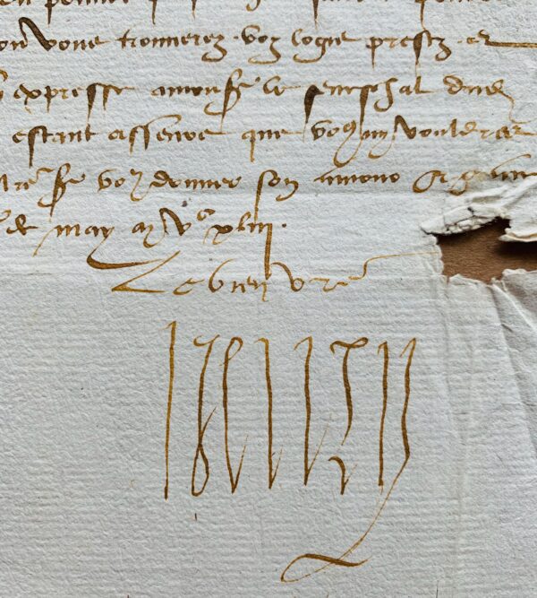 Rare lettre du roi de Navarre Henri II d'Albret, rassemblant ses forces face aux troupes de Charles Quint