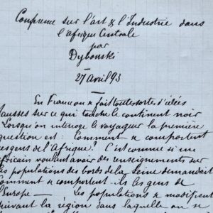 L'explorateur et enthonologue Jean Dybowski donne sa vision des peuples d'Afrique noire
