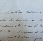 Le sculpteur italien Lorenzo Bartolini soumet une esquisse au comte de Broglie