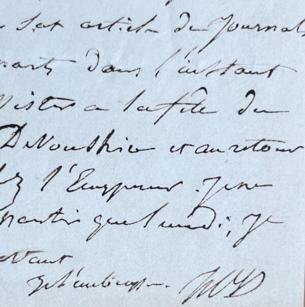 Horace Vernet obtient enfin une audience auprès de l'Empereur