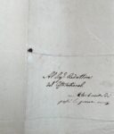 Lettre peu commune du poète italien Filippo Pistrucci