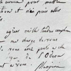 Le compositeur et maître de chapelle italien Felice Blangini prépare un nouvel opéra