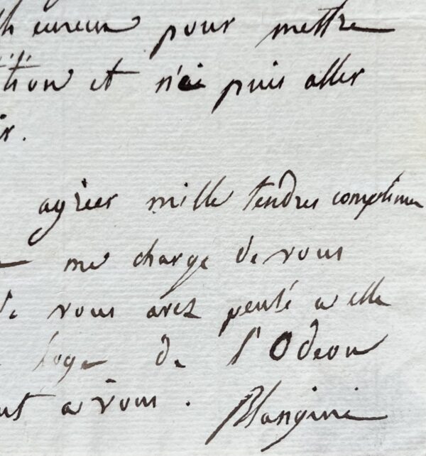 Le compositeur et maître de chapelle italien Felice Blangini prépare un nouvel opéra