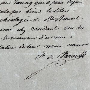 Le comte de Clarac se procure les travaux hiéroglyphiques des égyptologues Champollion et Young