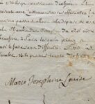 La comtesse de Provence, Marie-Joséphine de Savoie, rétribue sa dame de compagnie, la comtesse de Rastignac