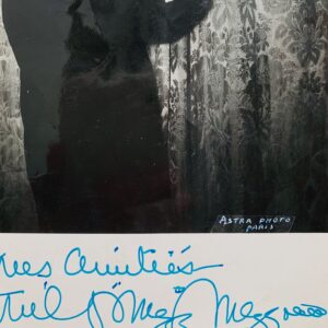 Photographie dédicacée du clarinettiste et saxophoniste américain de jazz, Mezz Mezzrow