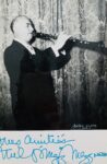 Photographie dédicacée du clarinettiste et saxophoniste américain de jazz, Mezz Mezzrow