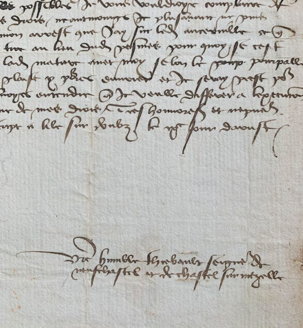 Rarissime lettre entièrement autographe de Thiebault IX de Neufchâtel