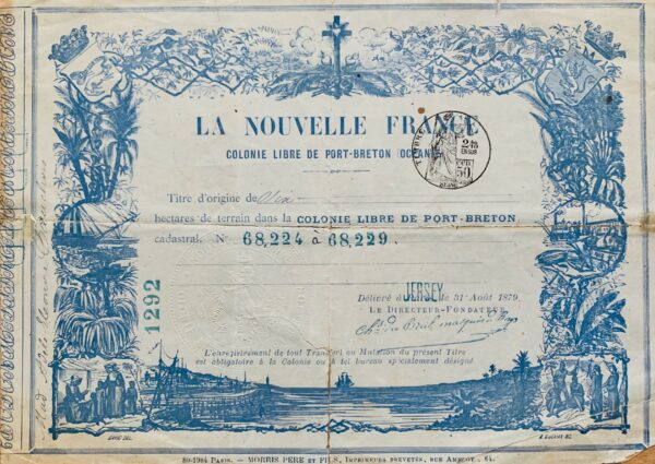 Rare action de la colonie libre de la Nouvelle France en Papouasie Nouvelle-Guinée